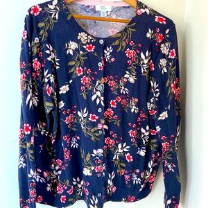 Plus - Lord and Taylor Floral cardigan